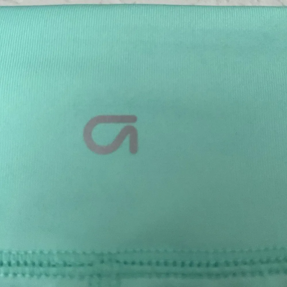 Gap Girls Aqua Leggings with Blue White Stripes Size XL